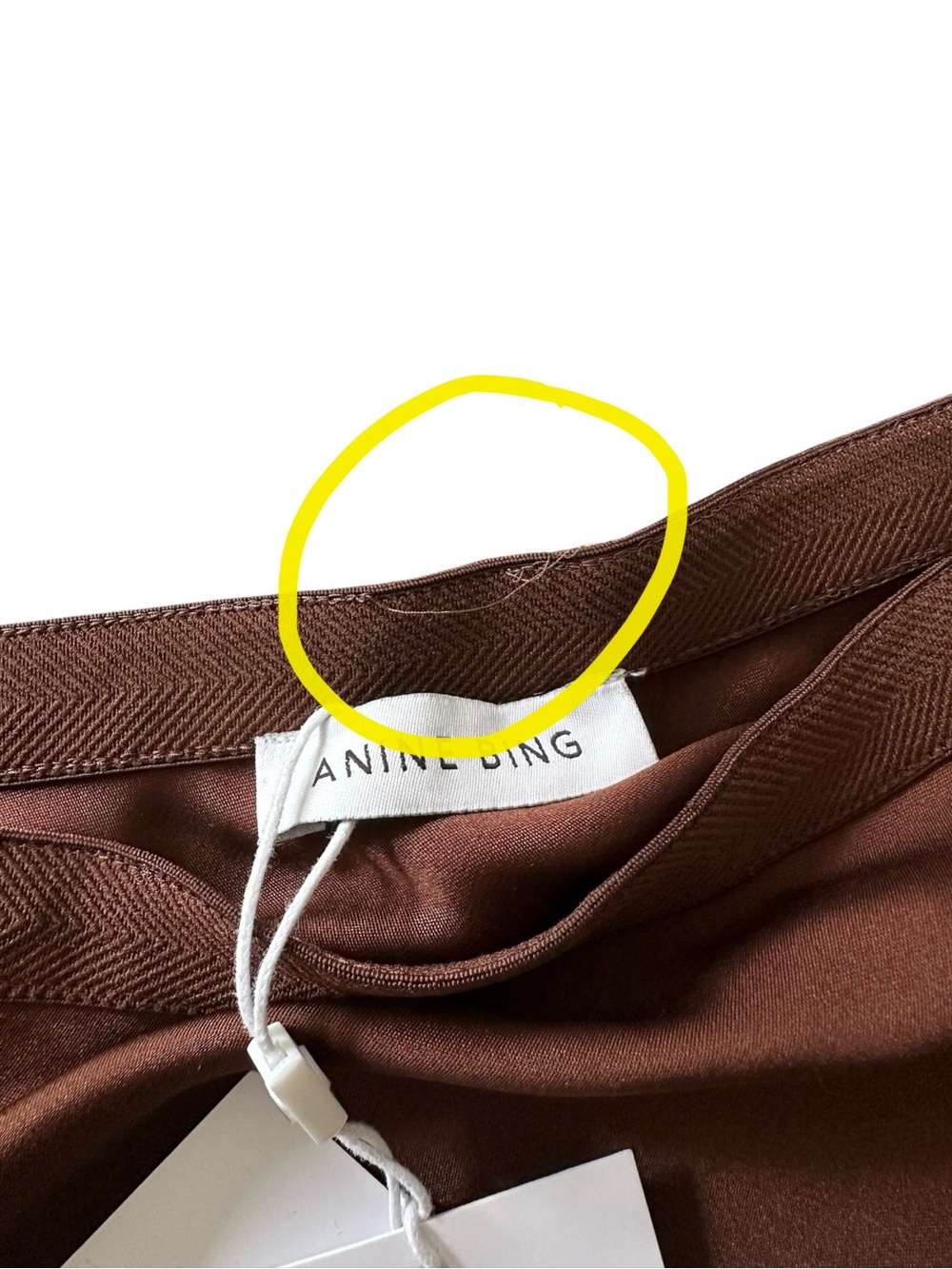 Anine Bing Dolly Slip Skirt Midi Brown - Picture 8 of 8